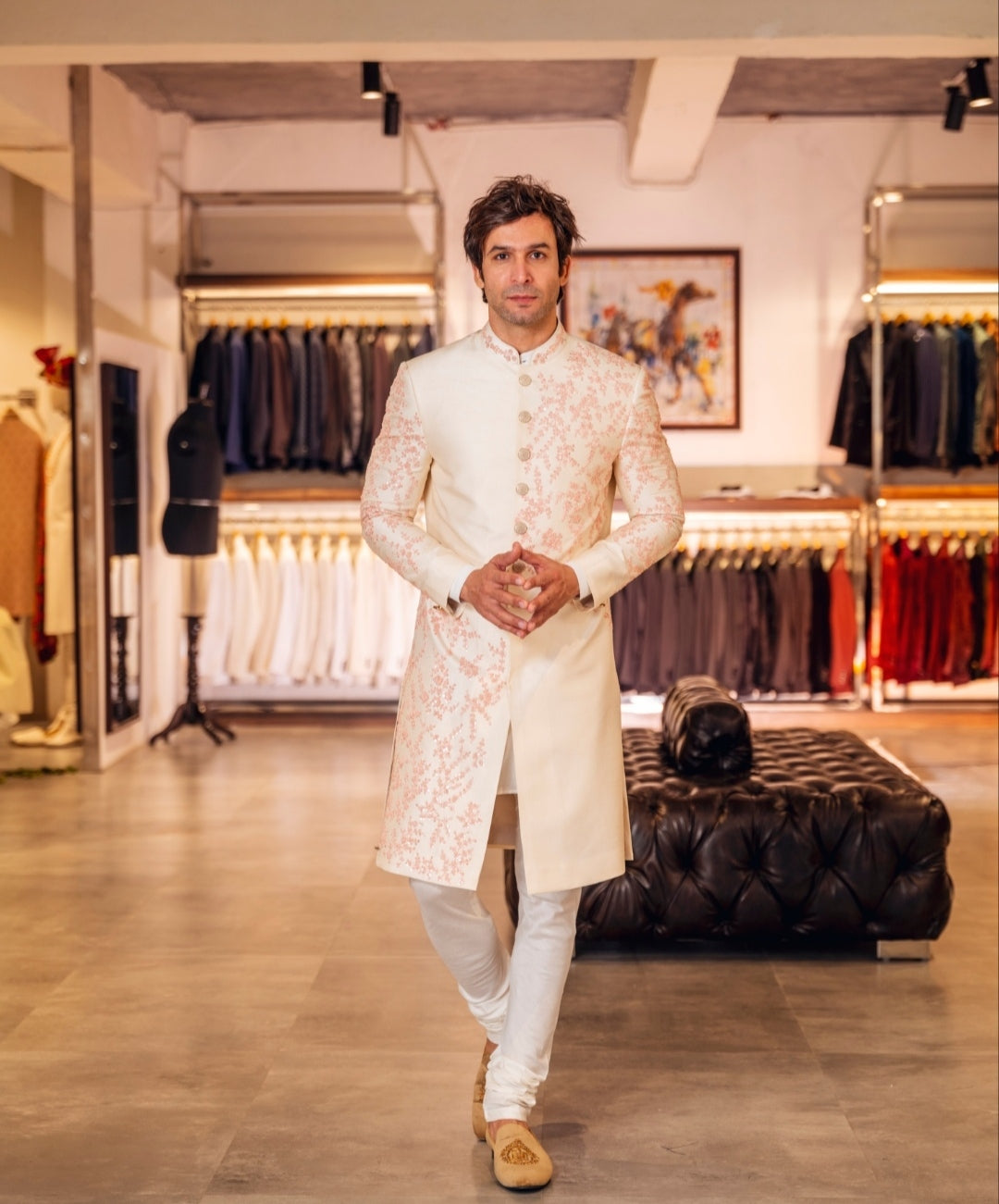 PEARL HAND EMBROIDERY SHERWANI