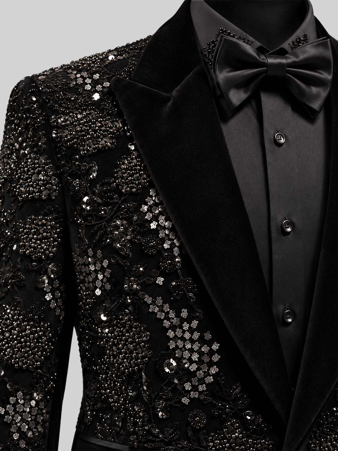 CRYSTAL EMBROIDERY TUXEDO