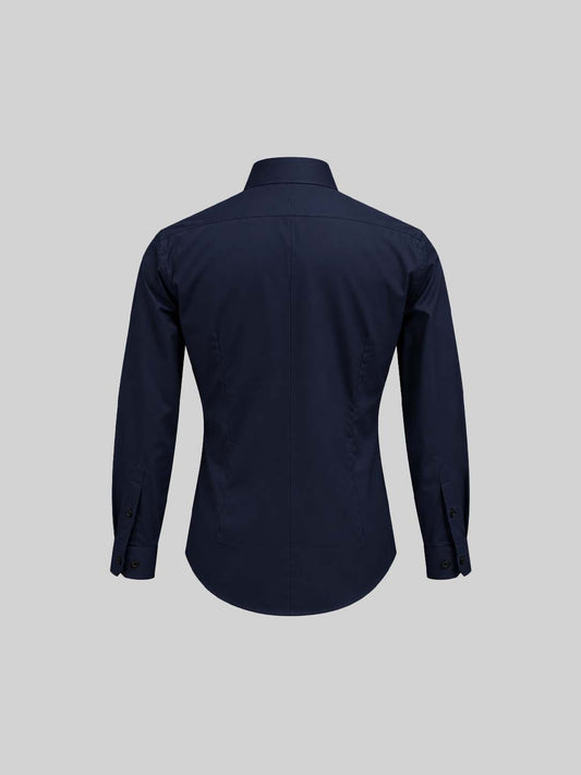 Embroidered Cotton Satin Shirt
