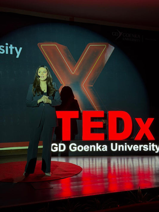 Behind the Look: Dressing TEDx Speaker Disha Subramanium at GD Goenka University