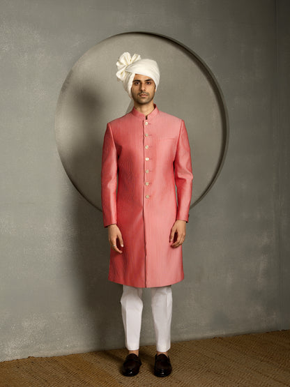 PINTUCK SHERWANI SET