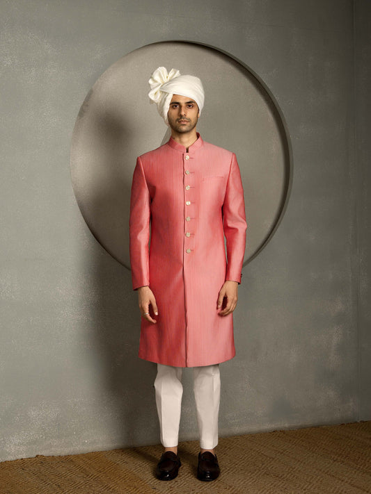 PINTUCK SHERWANI SET