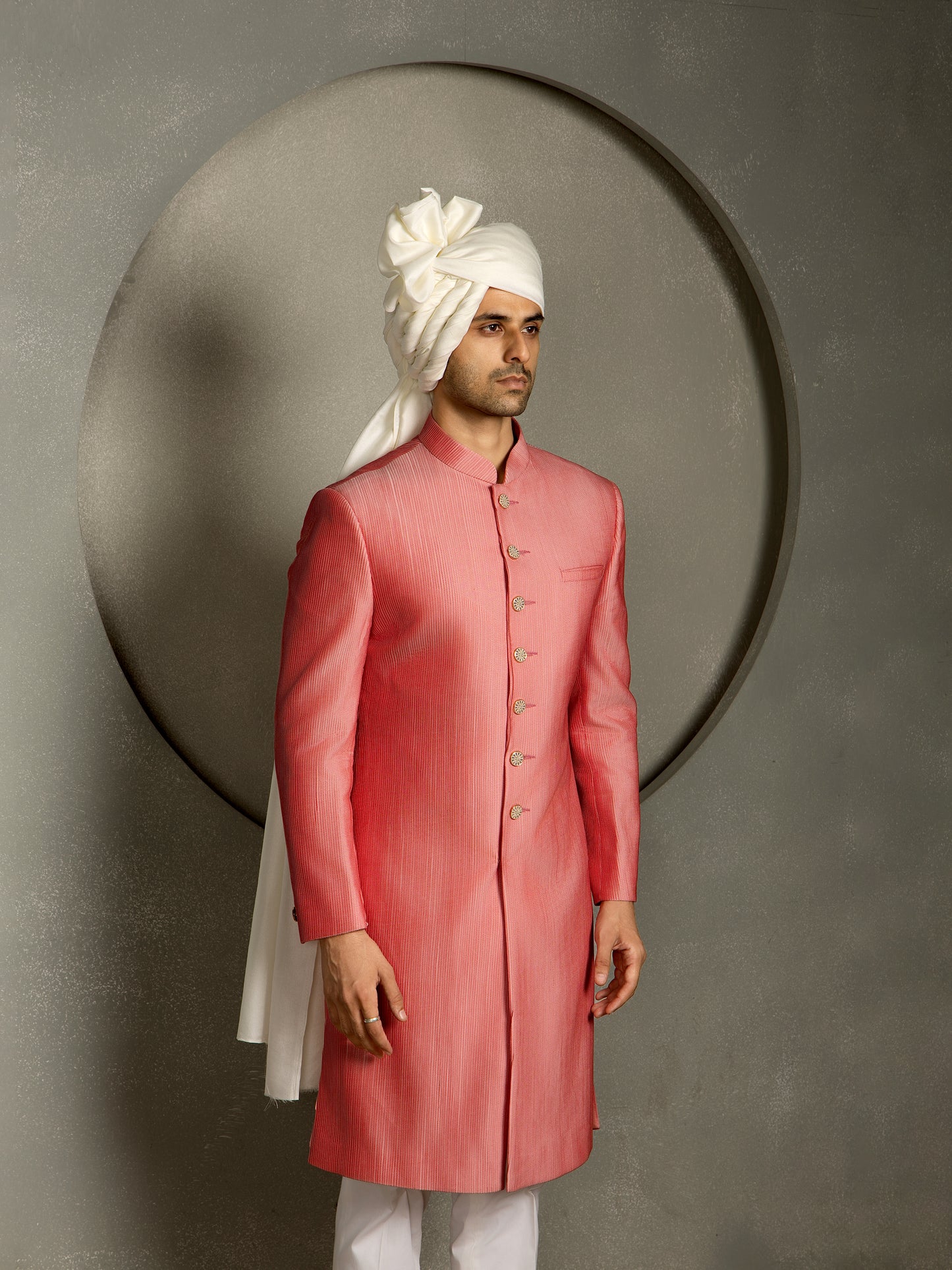 PINTUCK SHERWANI SET