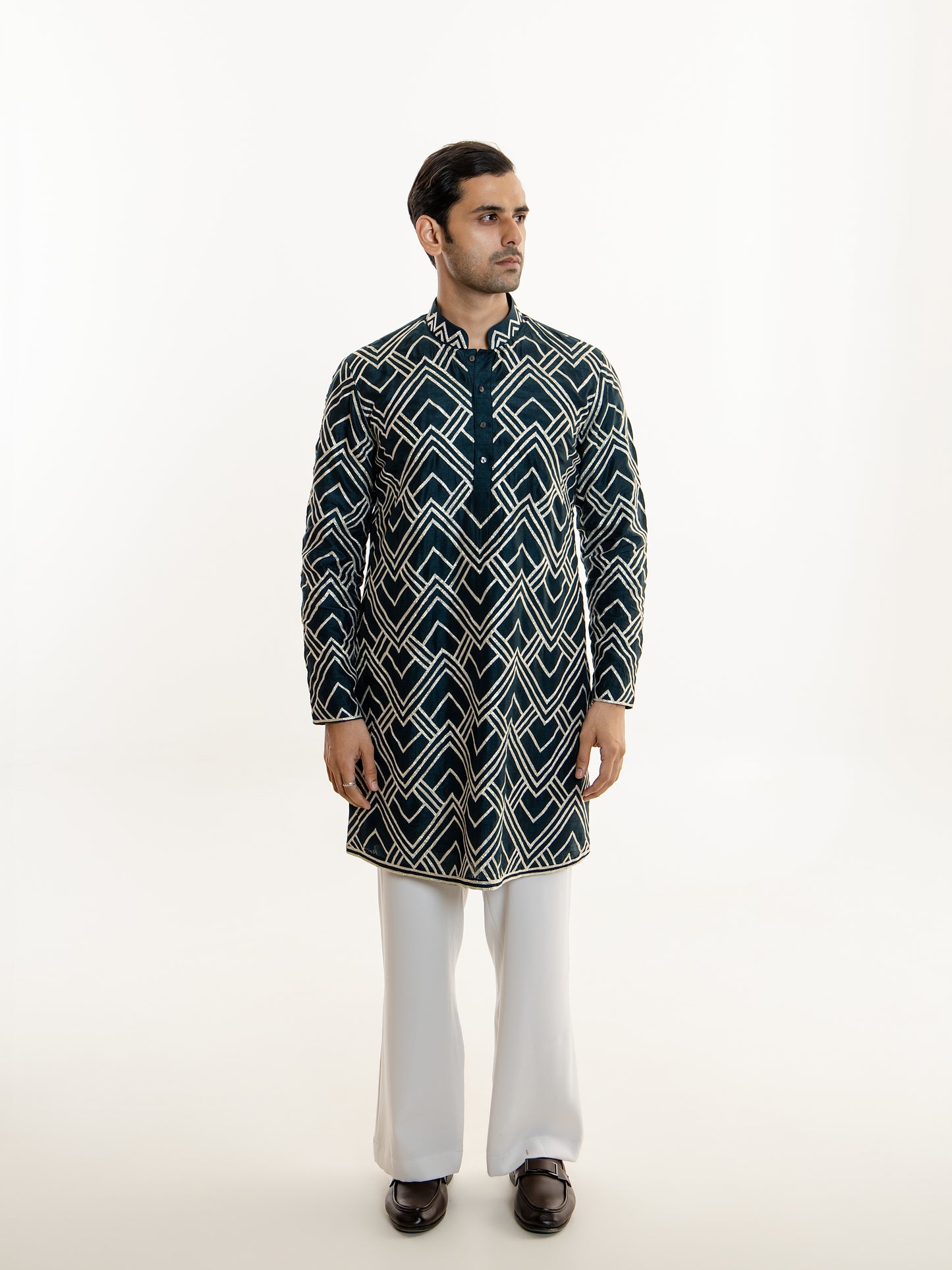 GOLDEN GOTTA WORK KURTA PANT SET