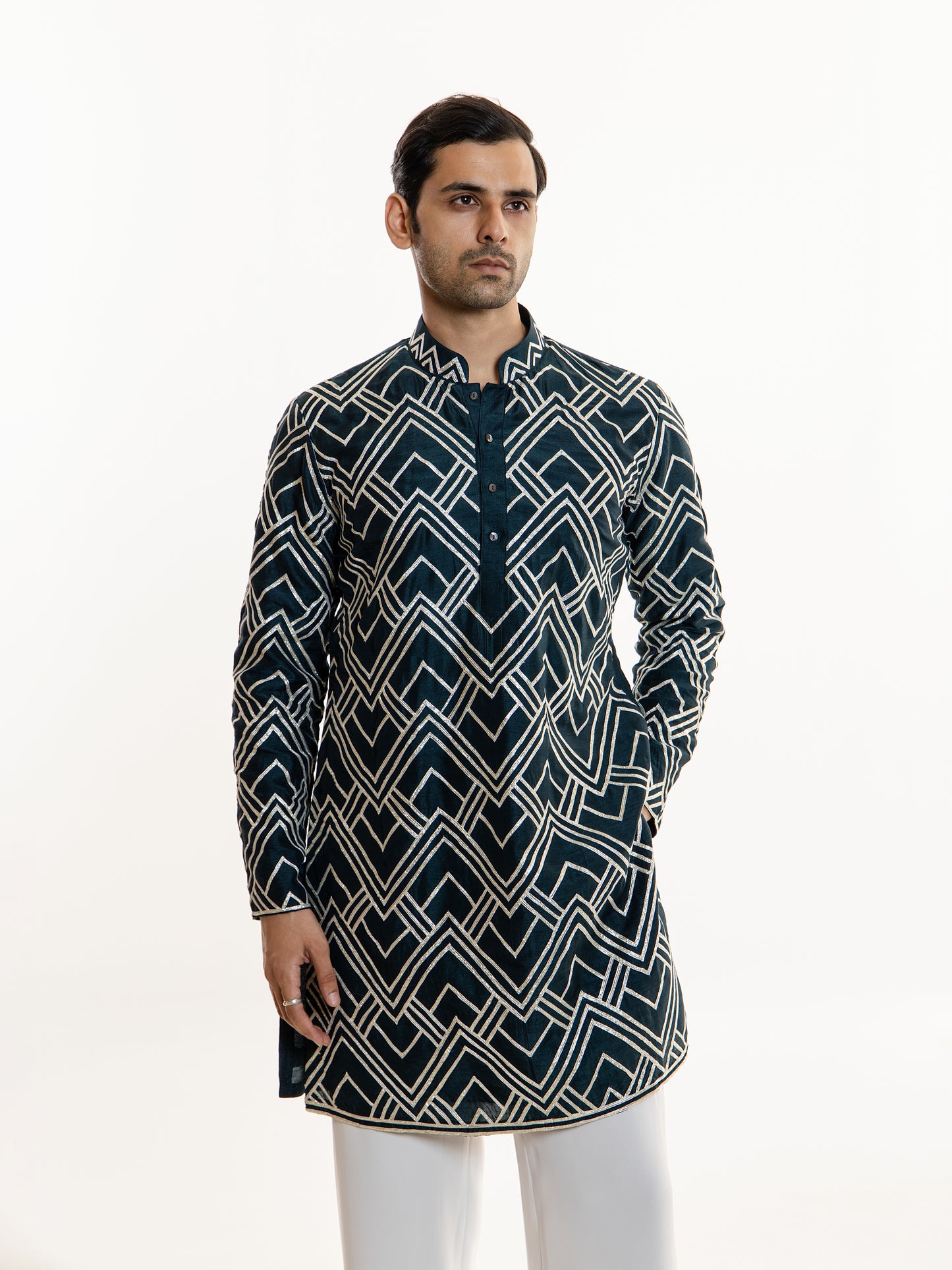 GOLDEN GOTTA WORK KURTA PANT SET