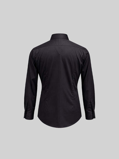 Embroidered Cotton Satin Shirt