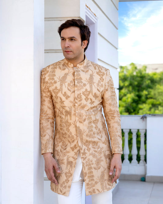 GOLGEN THREAD AND GLASS EMBROIDERY  INDOWESTERN SET