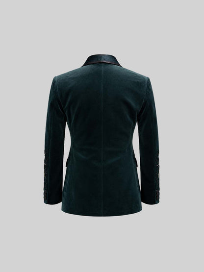 Emerald Green Embellished Tuxedo
