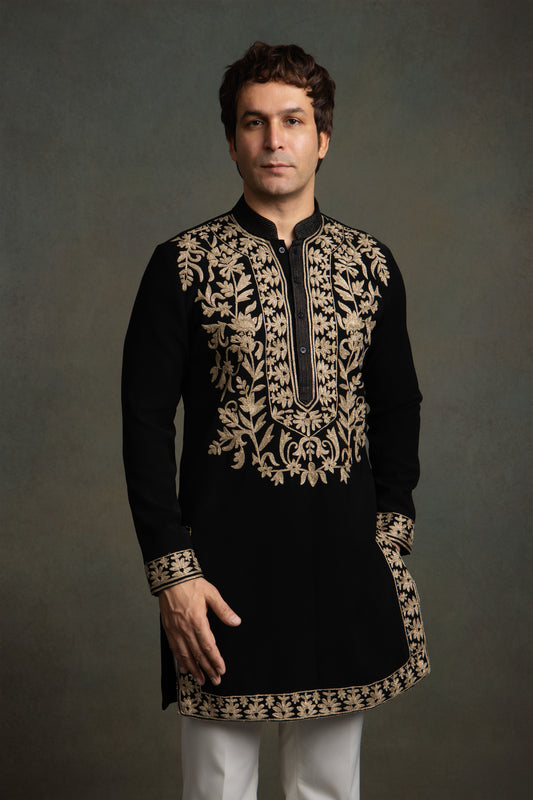 GOLDEN THREAD EMBROIDERY  KURTA SET