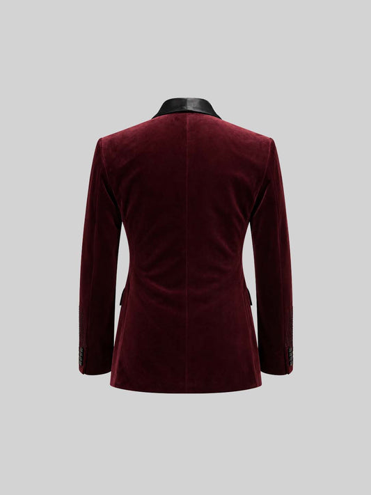 WINE RED SHAWL LAPEL TUXEDO