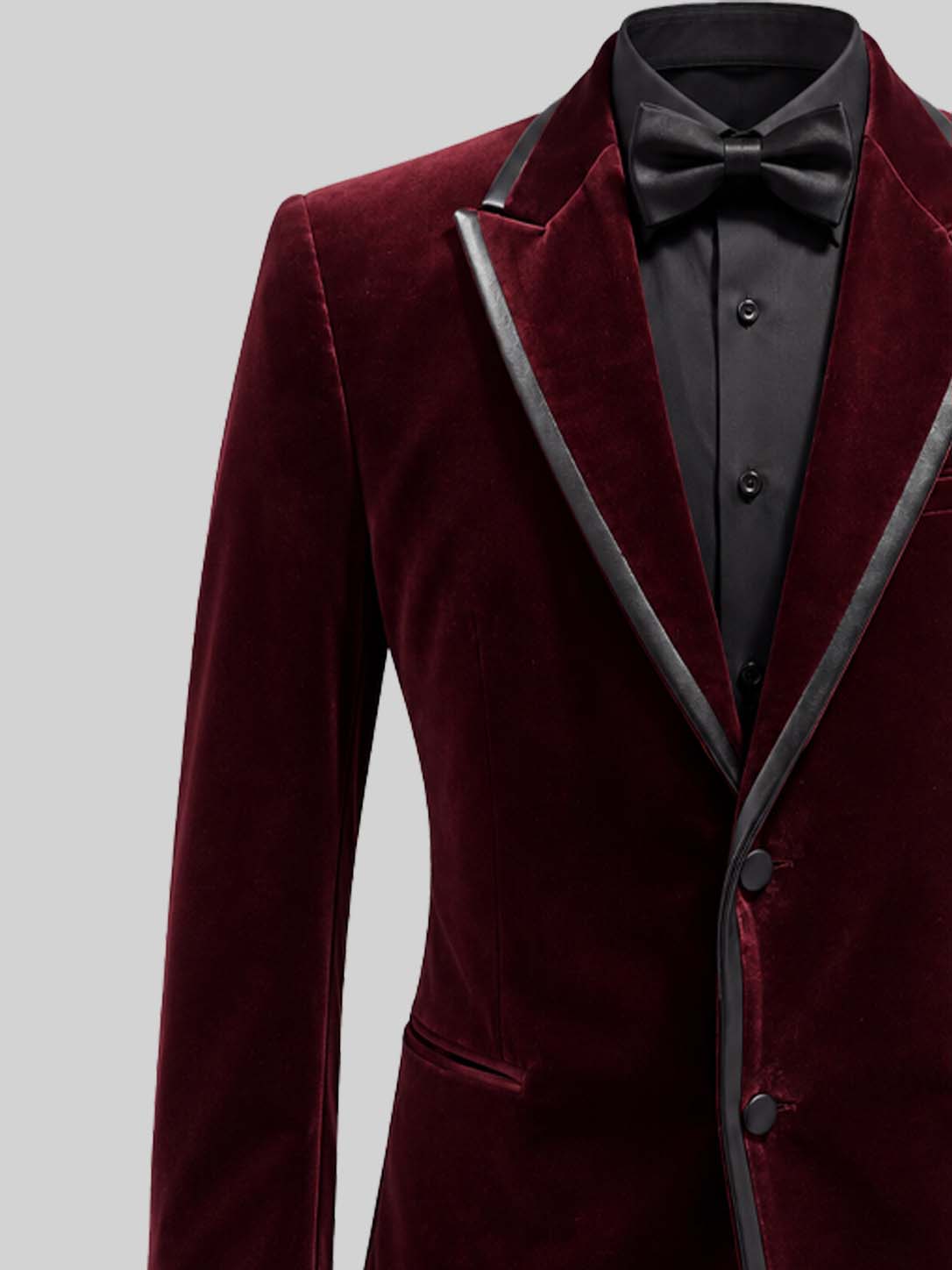 WINE RED SHAWL LAPEL TUXEDO