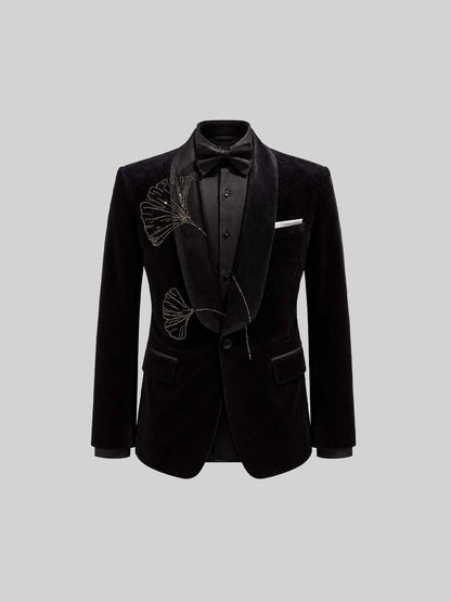 FLORAL EMBROIDERY TUXEDO