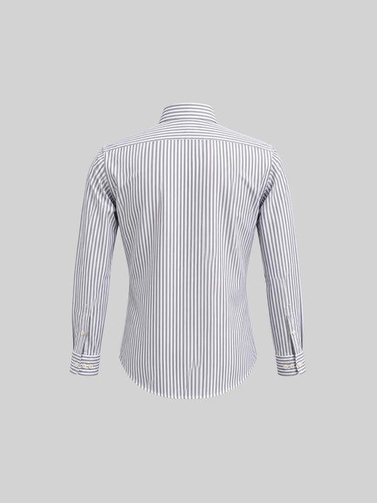 Striped Cotton Shirt with Pocket