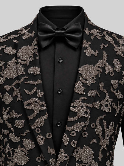 METAL BEADS EMBROIDERY TUXEDO