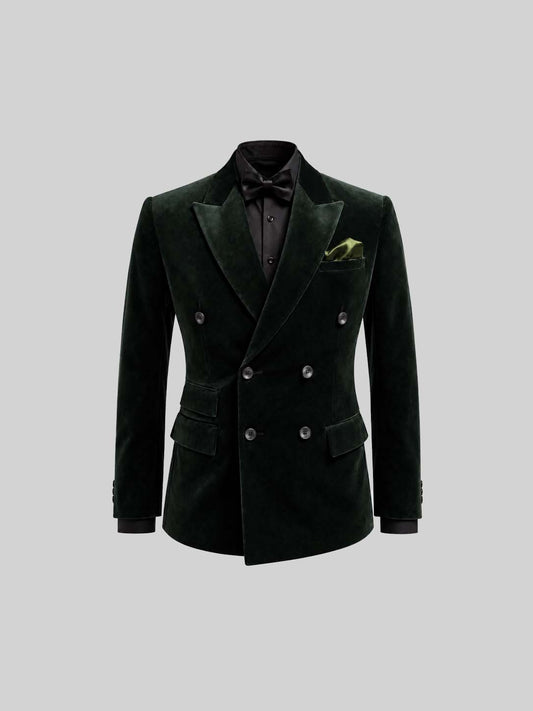 EMERALD GREEN DOUBLE-BREASTED TUXEDO